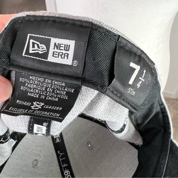 New York Mets Heather Black Grey 59FIFTY Fitted Cap - Picture 8 of 8